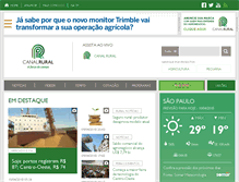 Tablet Screenshot of canalrural.com.br
